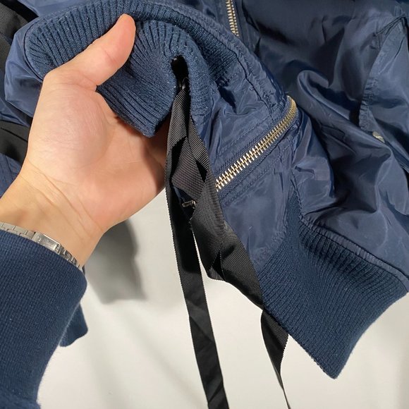 Stampd LA Navy Bondage Bomber Size M - Picture 5 of 8